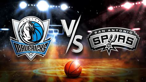 Mavericks vs. Spurs prediction, odds, pick, how to watch .